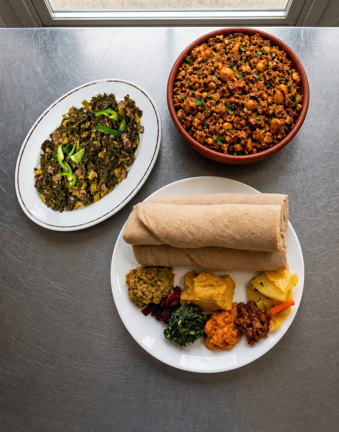 Inside Gojo Ethiopian Restaurant on Sargent Avenue in Winnipeg's West End